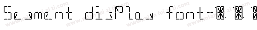 Segment display font字体转换
